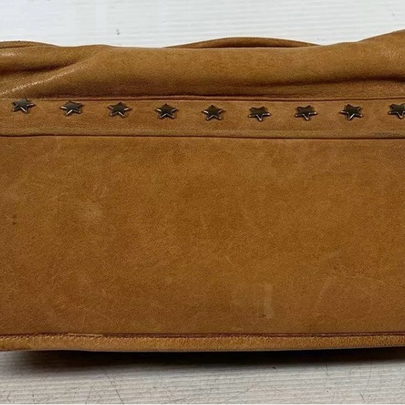 🏆💎💯 Yves Saint Laurent Niki Studded Flap Chain Leather Shoulder Bag Brown - Picture 6 of 11